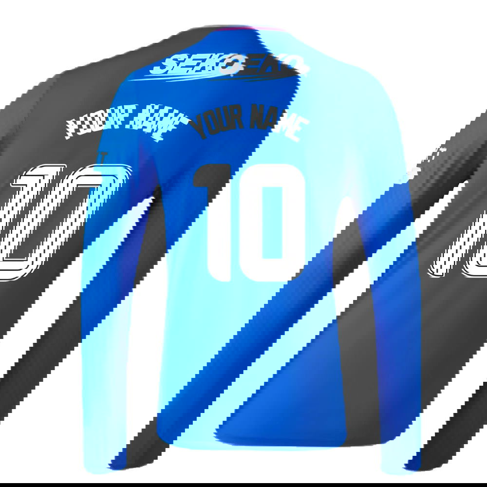 2023-2024 Rangers Long Sleeve Home Shirt (Your Name)