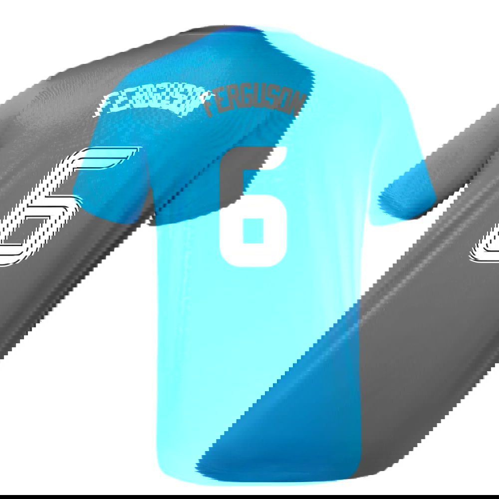 2023-2024 Rangers Players Training Tee (Deep Water) (Ferguson 6)