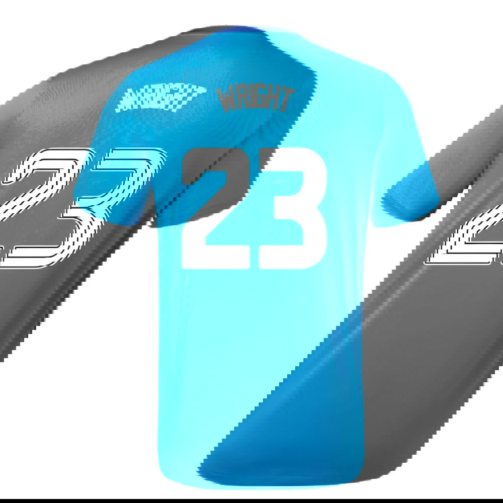 2023-2024 Rangers Players Training Tee (Deep Water) (Wright 23)