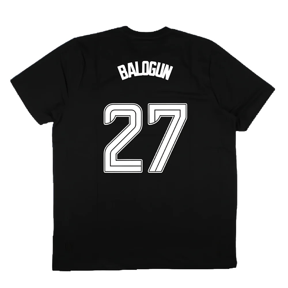 2023-2024 Rangers Players Travel Logo Tee (Black) (Balogun 27)