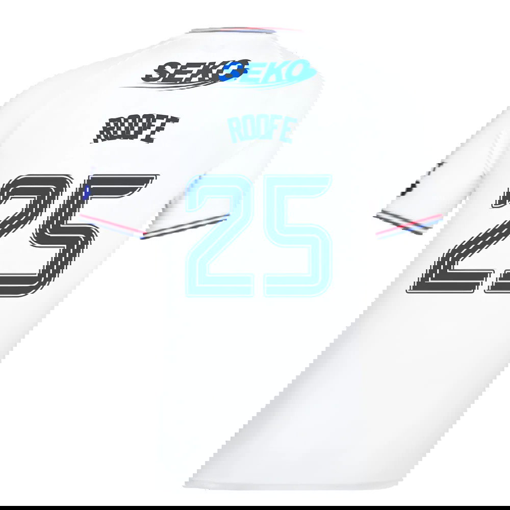 2023-2024 Rangers Pro Authentic Away Shirt (Roofe 25)