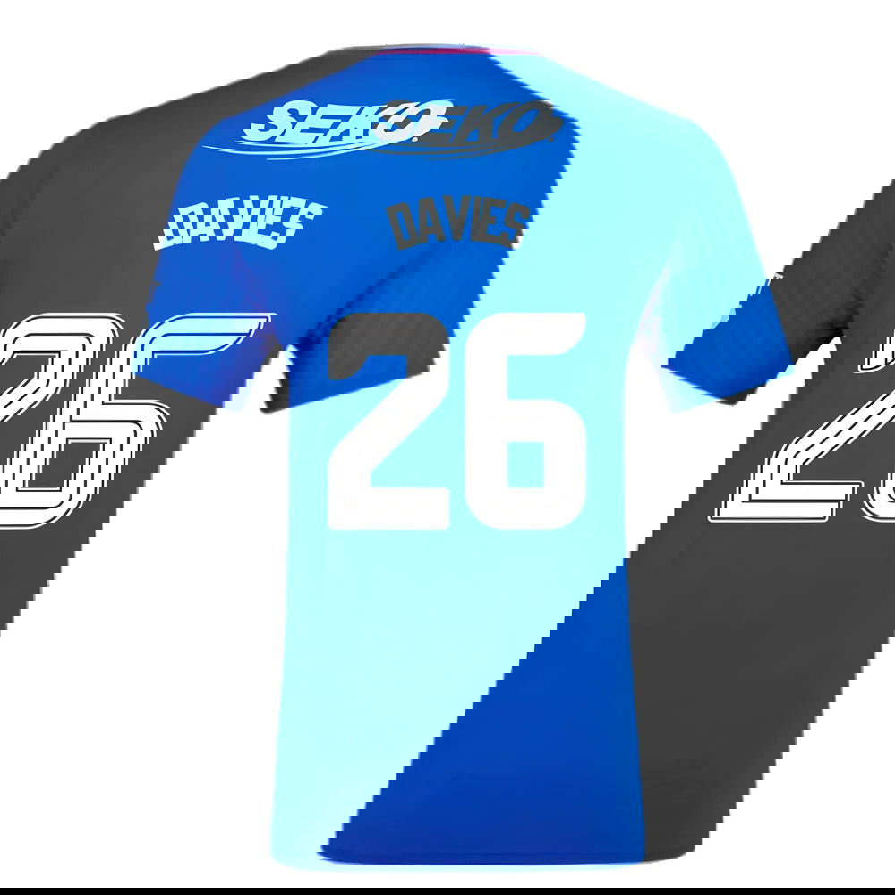 2023-2024 Rangers Pro Authentic Home Shirt (Davies 26)