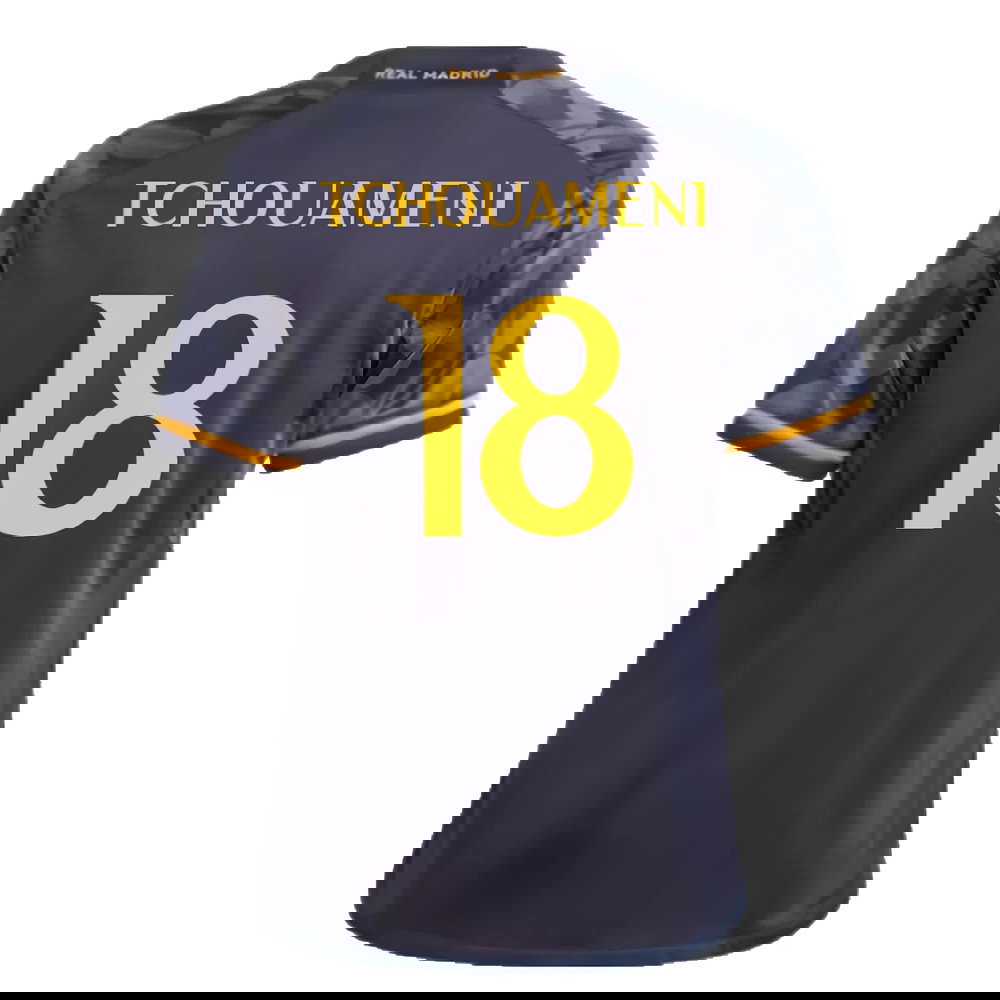 2023-2024 Real Madrid Away Shirt (Kids) (Tchouameni 18)