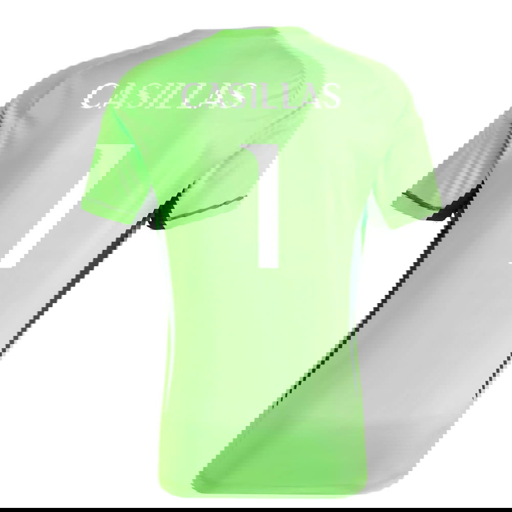 2023-2024 Real Madrid Home Goalkeeper Shirt (Solar Green) (CASILLAS 1)