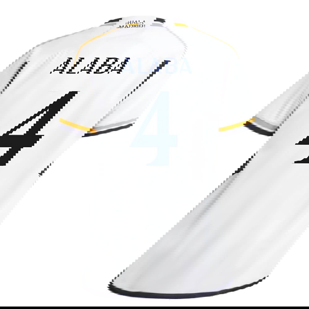 2023-2024 Real Madrid Home Shirt (Kids) (Alaba 4)