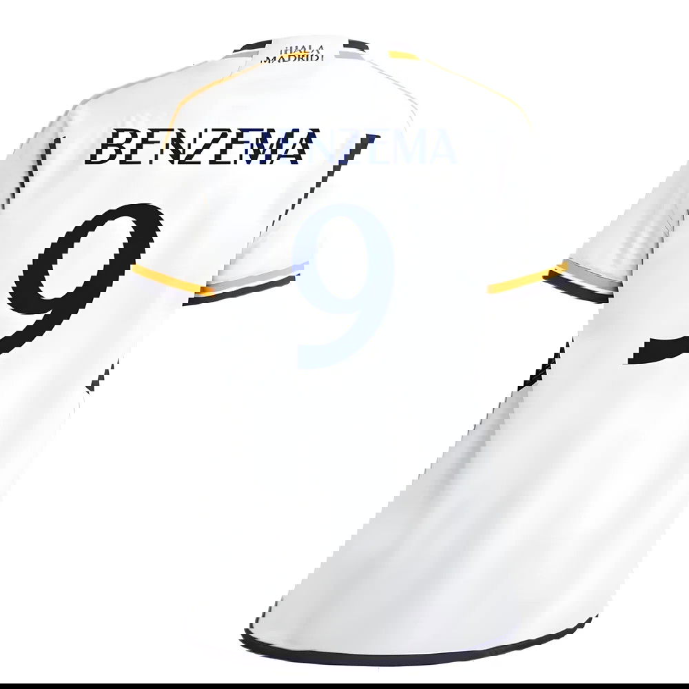 2023-2024 Real Madrid Home Shirt (Kids) (Benzema 9)