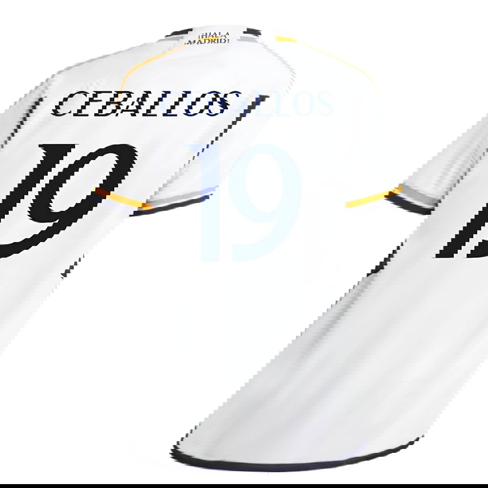 2023-2024 Real Madrid Home Shirt (Kids) (Ceballos 19)
