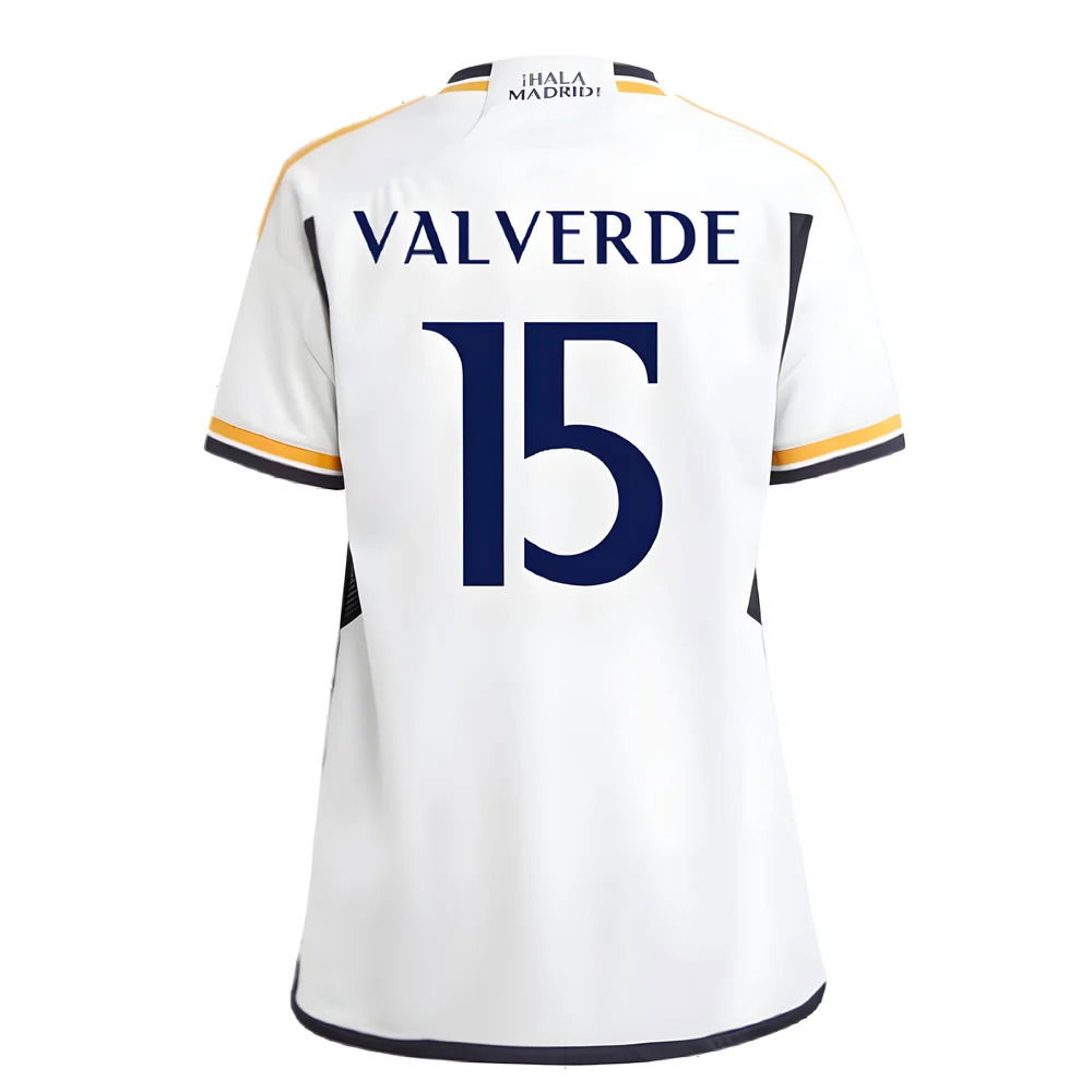 2023-2024 Real Madrid Home Shirt (Kids) (Valverde 15)