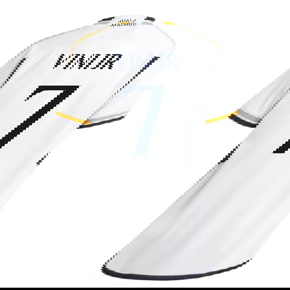 2023-2024 Real Madrid Home Shirt (Kids) (Vini Jr. 7)