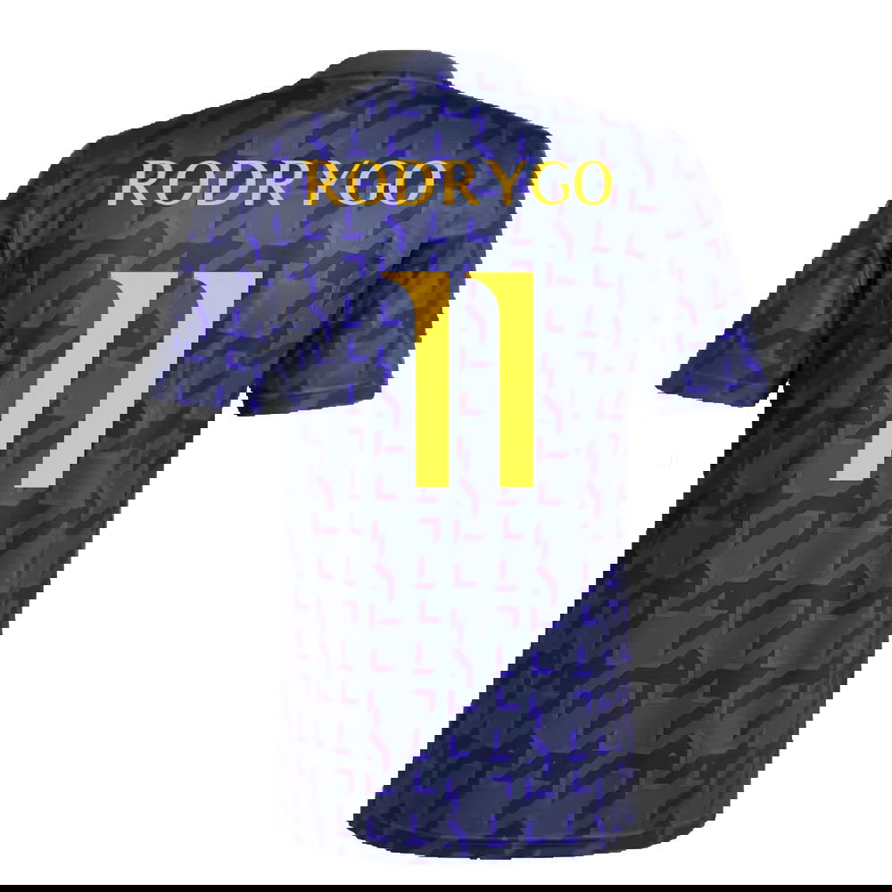 2023-2024 Real Madrid Pre-Match Shirt (Shadow Navy) (Rodrygo 11)