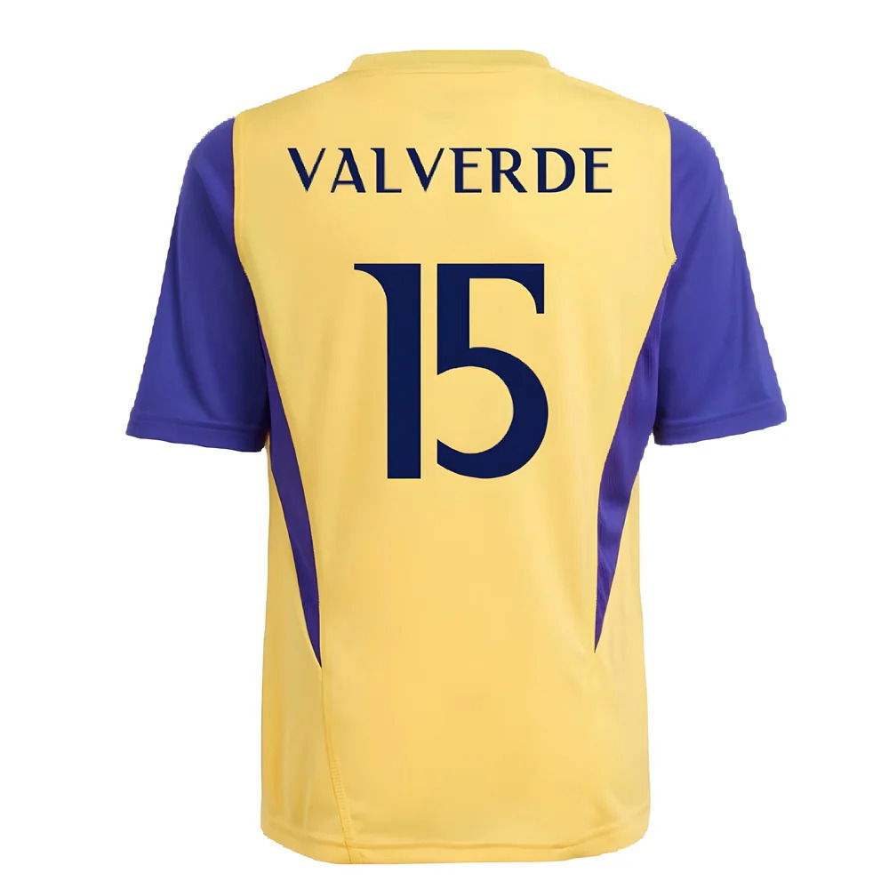 2023-2024 Real Madrid Training Shirt (Spark) - Kids (Valverde 15)