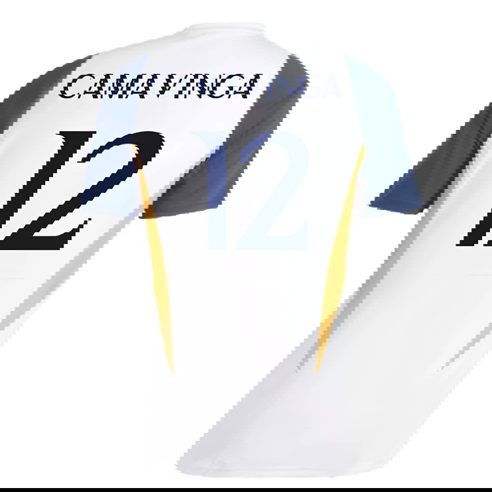 2023-2024 Real Madrid Training Shirt (White) (Camavinga 12)