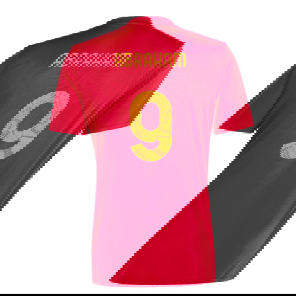 2023-2024 Roma Icon Pre-Match Shirt (Red) (ABRAHAM 9)