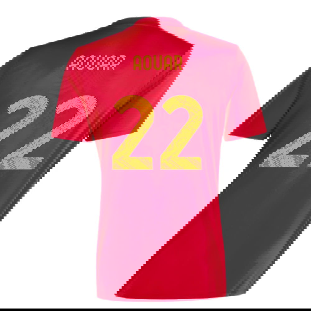 2023-2024 Roma Icon Pre-Match Shirt (Red) (AOUAR 22)