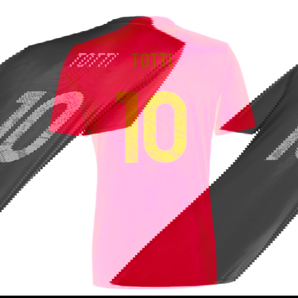 2023-2024 Roma Icon Pre-Match Shirt (Red) (TOTTI 10)