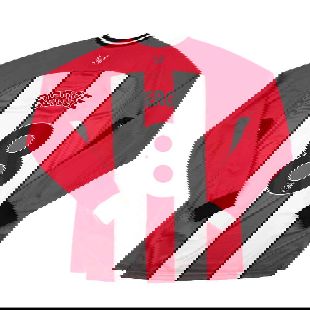 2023-2024 Sheffield United Home Long Sleeve Shirt (Berge 8)