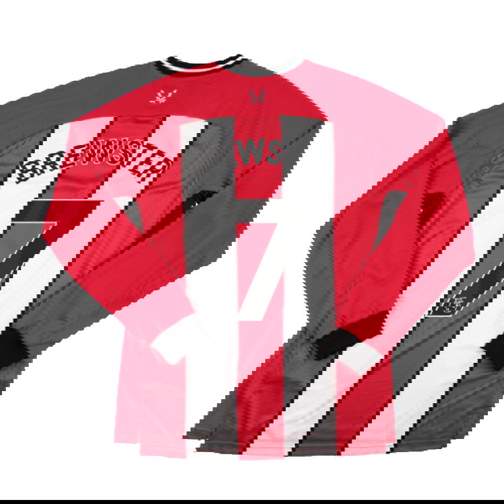 2023-2024 Sheffield United Home Long Sleeve Shirt (Brewster 7)