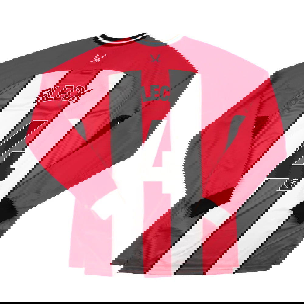 2023-2024 Sheffield United Home Long Sleeve Shirt (Fleck 4)