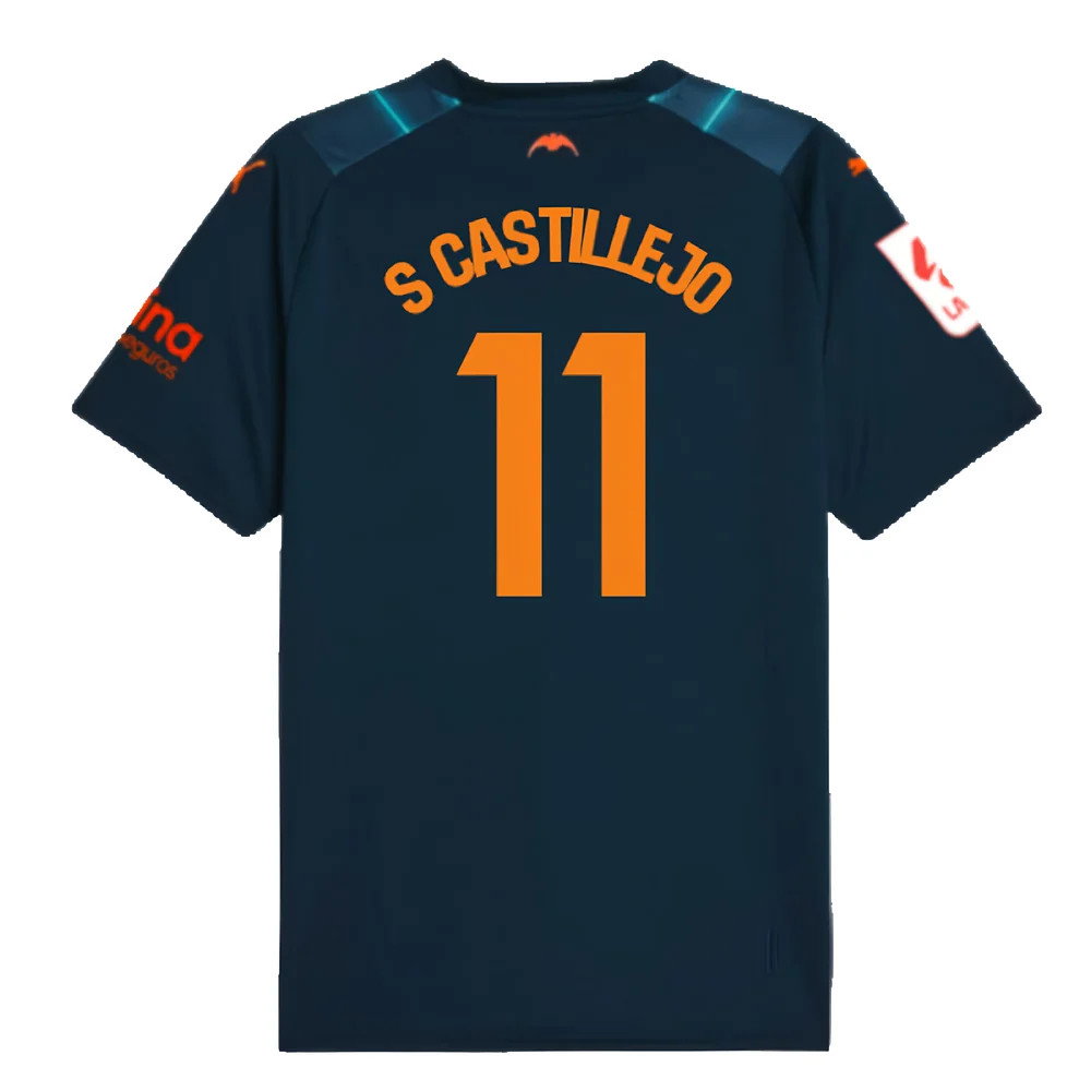2023-2024 Valencia Away Shirt (S CASTILLEJO 11)