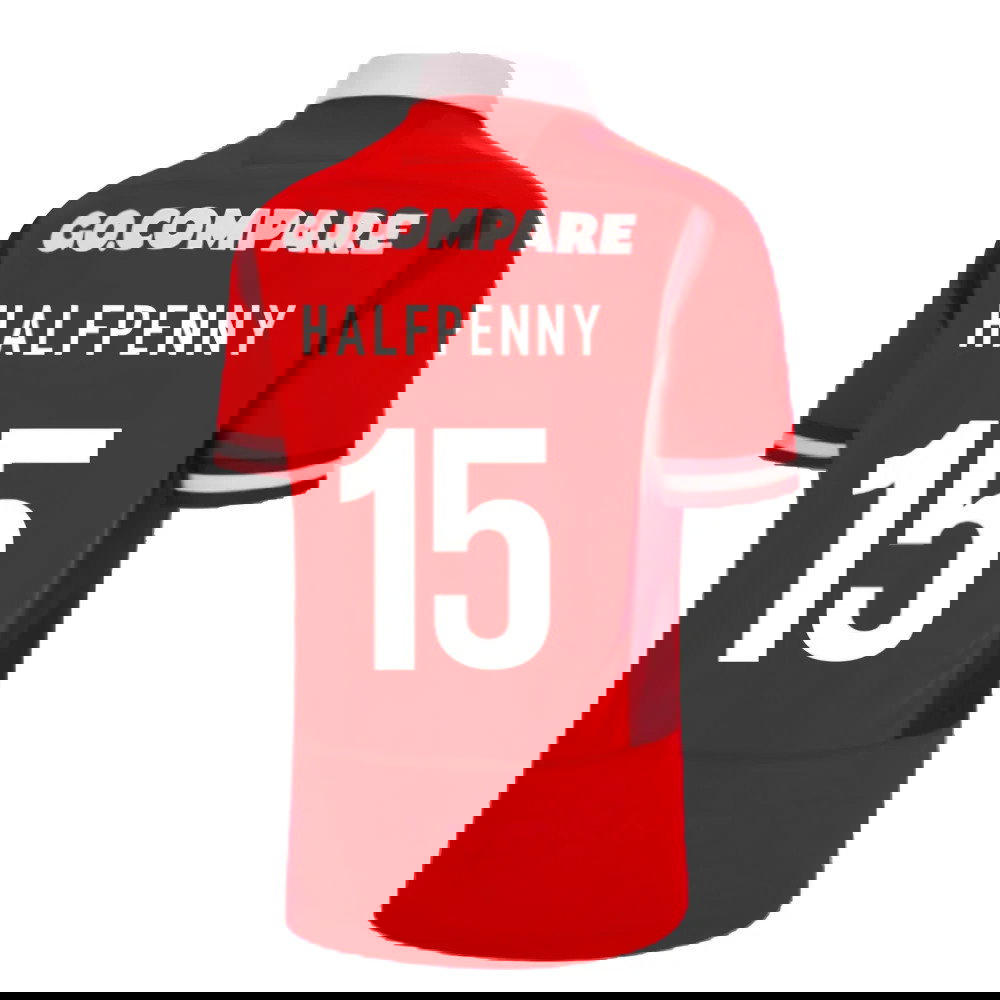 2023-2024 Wales Rugby WRU Home Poly Shirt (Halfpenny 15)