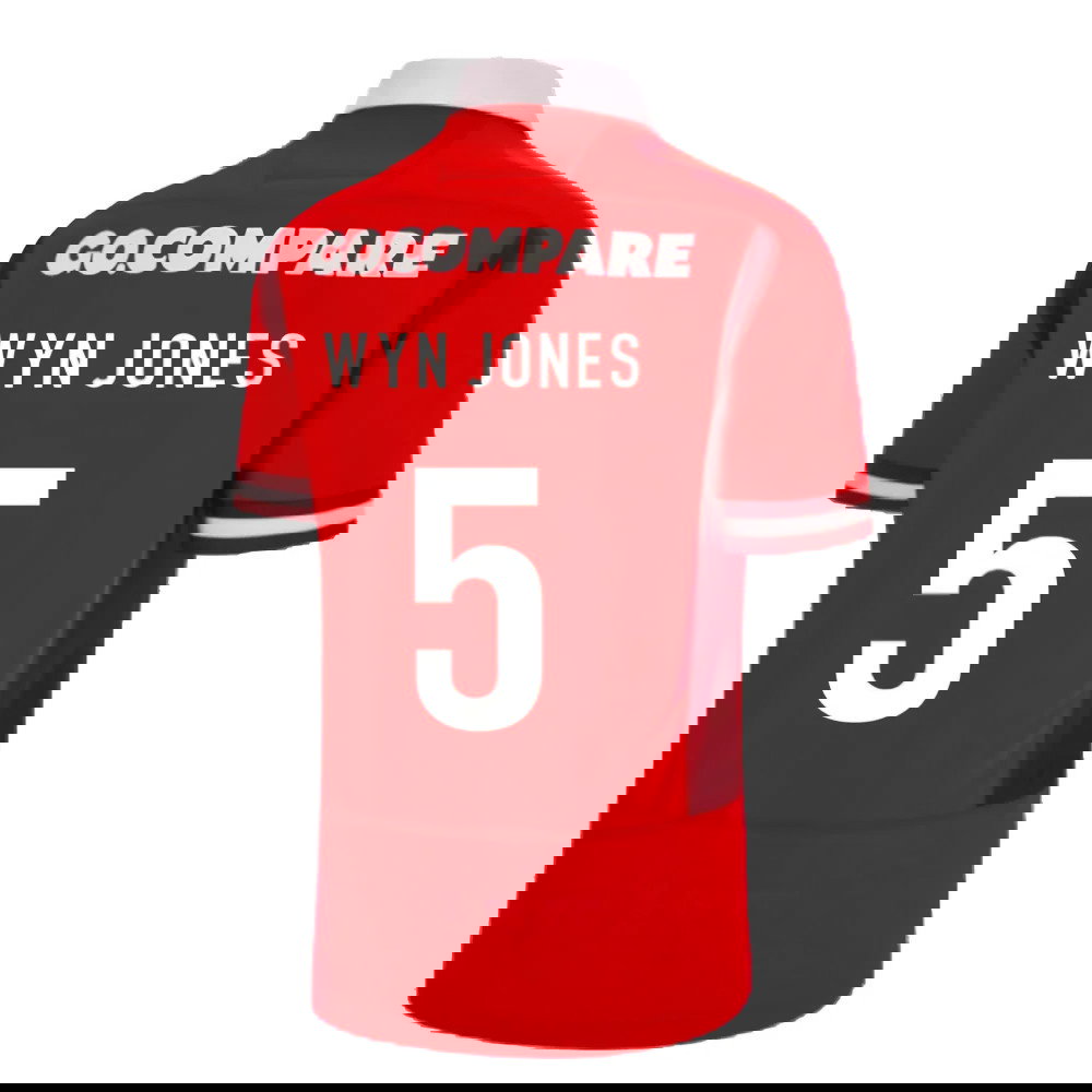 2023-2024 Wales Rugby WRU Home Poly Shirt (Wyn Jones 5)
