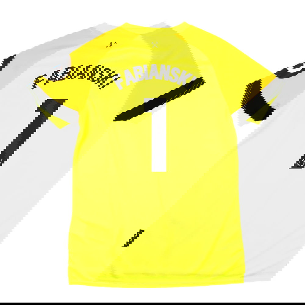 2023-2024 West Ham Change Goalkeeper Shirt (Yellow) - Kids (Fabianski 1)