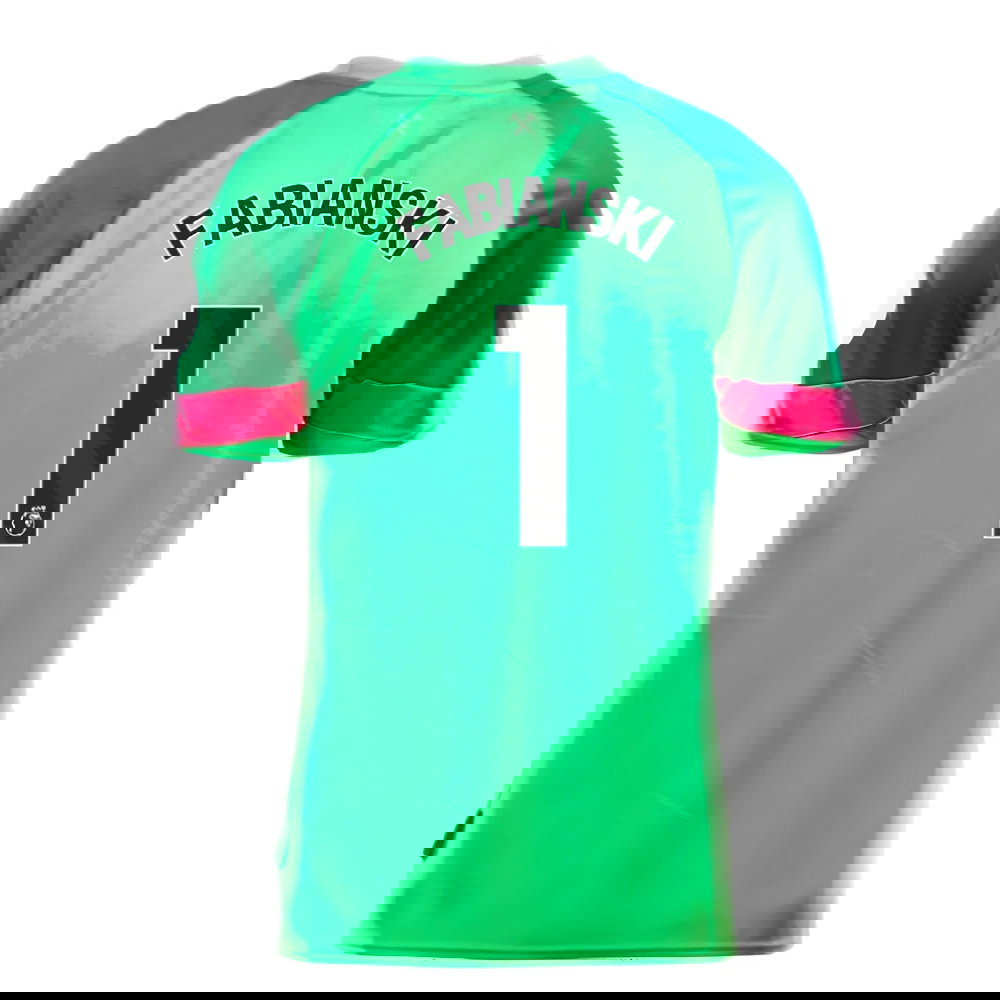 2023-2024 West Ham Home Goalkeeper Shirt (Green) - Kids (Fabianski 1)