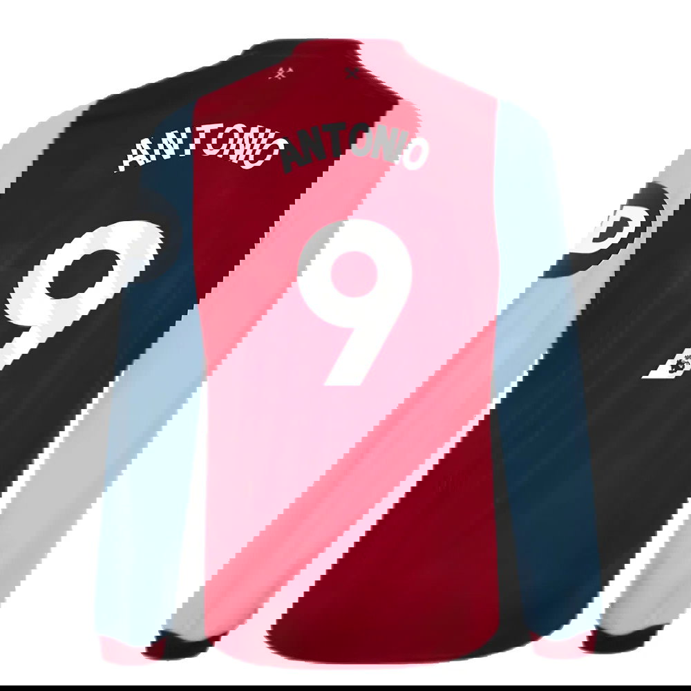 2023-2024 West Ham Long Sleeve Home Shirt (ANTONIO 9)