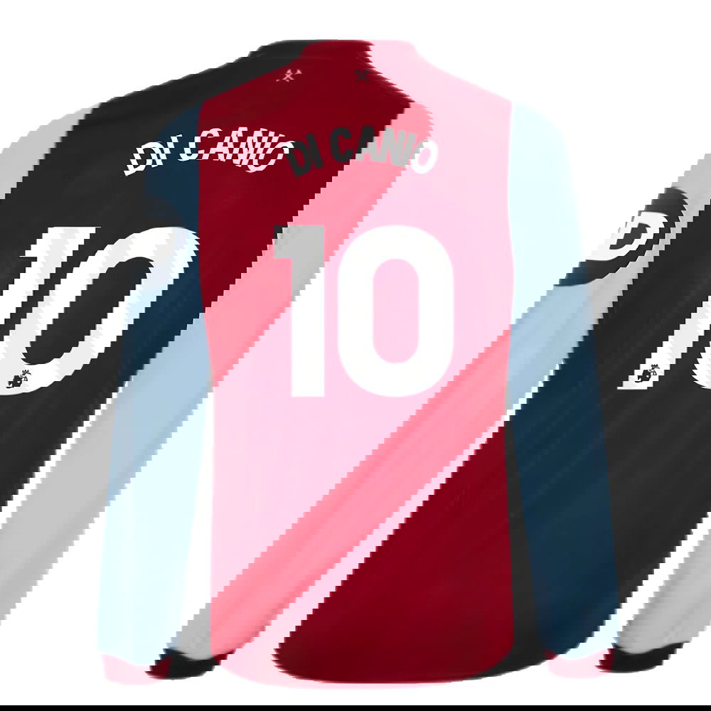 2023-2024 West Ham Long Sleeve Home Shirt (DI CANIO 10)