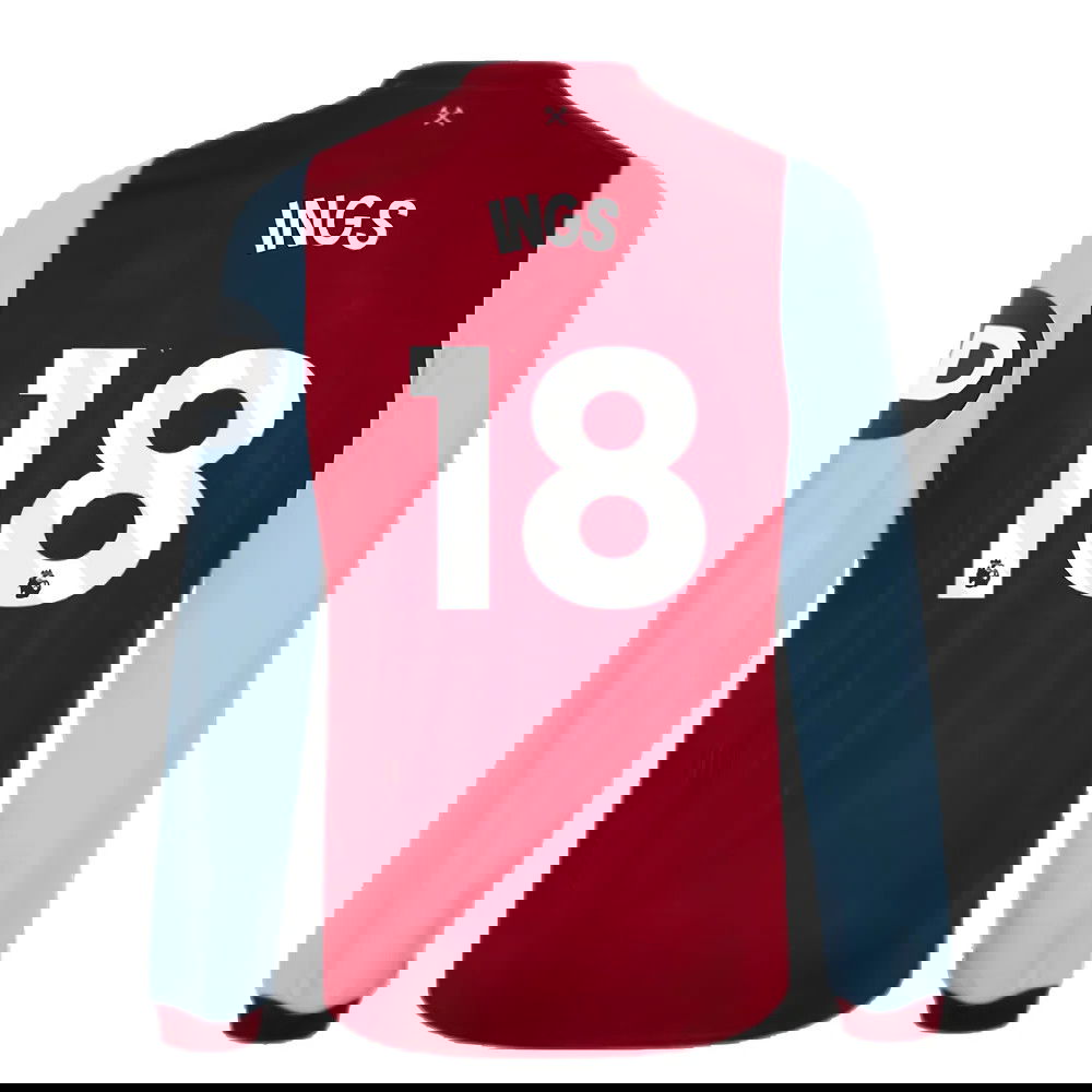 2023-2024 West Ham Long Sleeve Home Shirt (INGS 18)