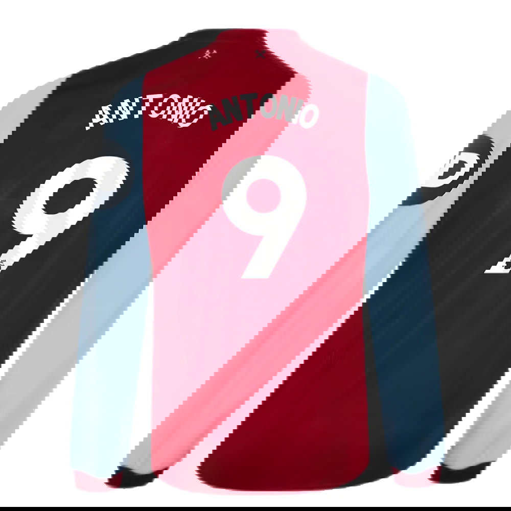 2023-2024 West Ham Long Sleeve Home Shirt (Kids) (ANTONIO 9)