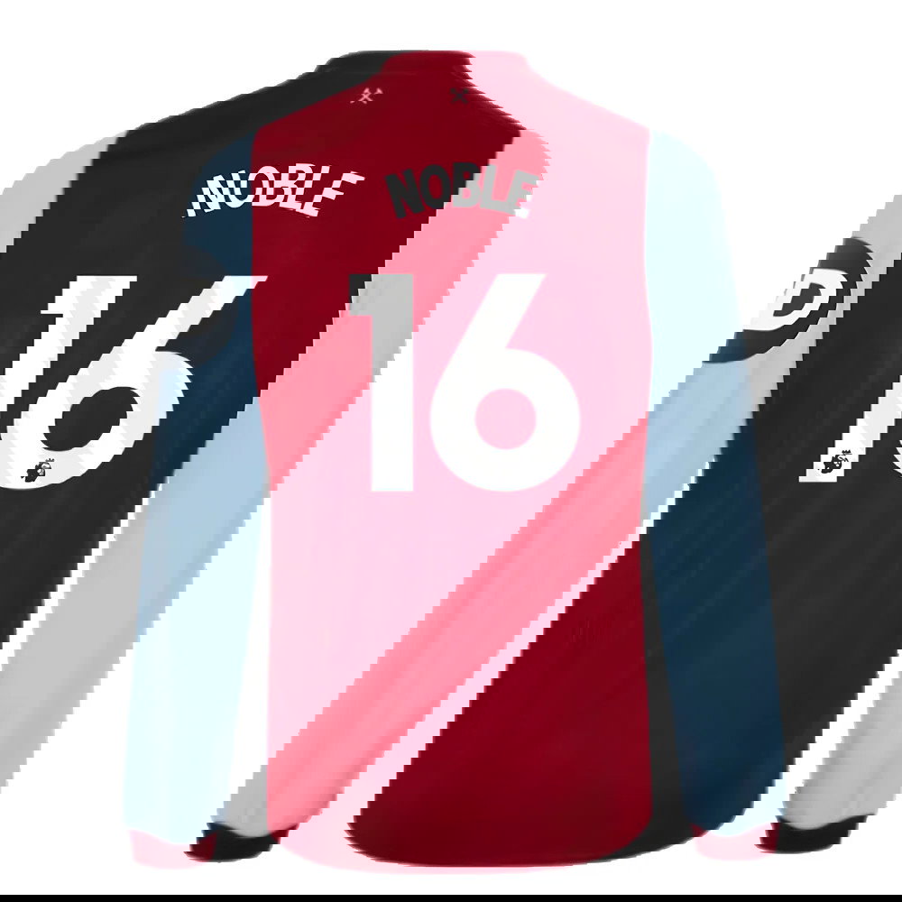2023-2024 West Ham Long Sleeve Home Shirt (Kids) (NOBLE 16)