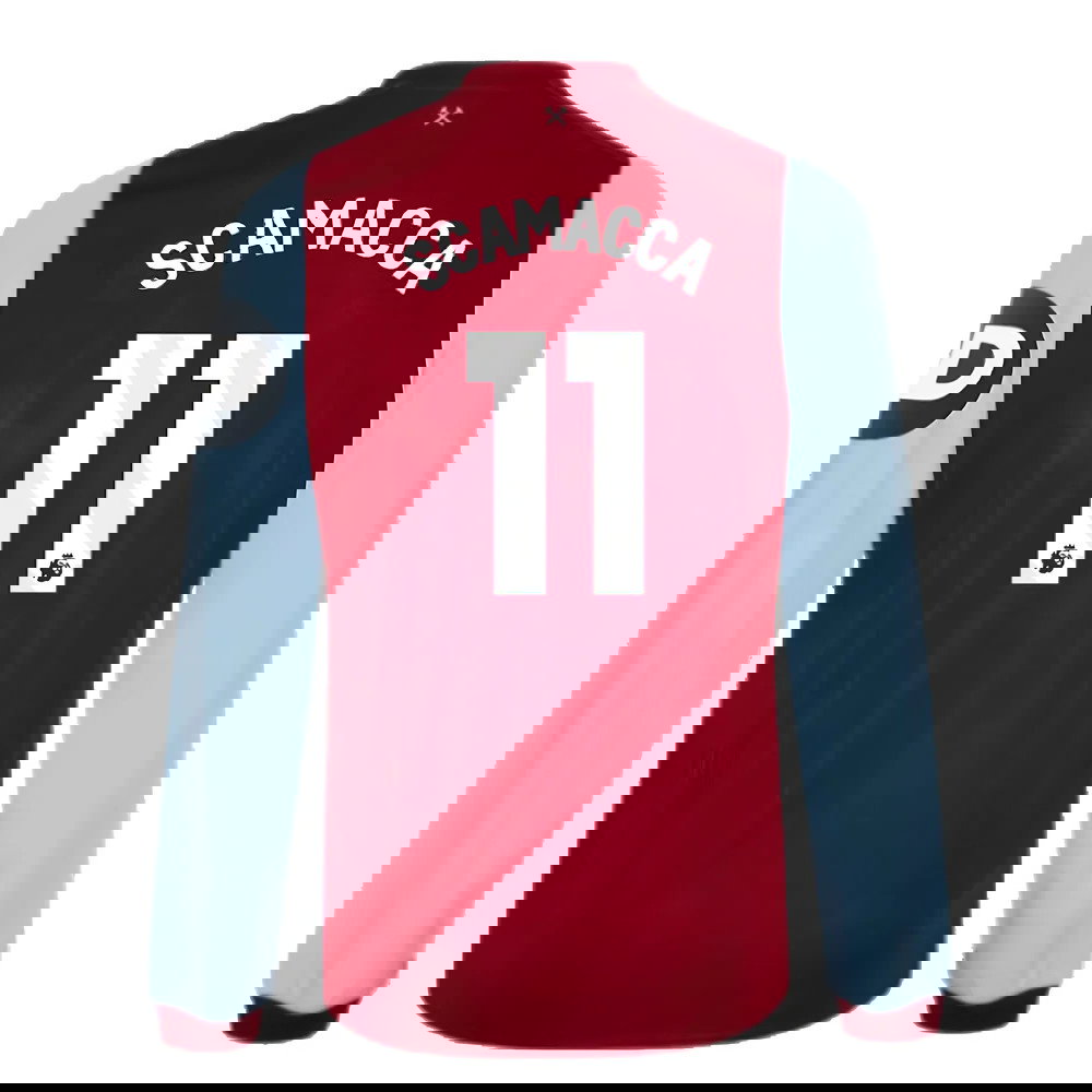2023-2024 West Ham Long Sleeve Home Shirt (Kids) (SCAMACCA 11)