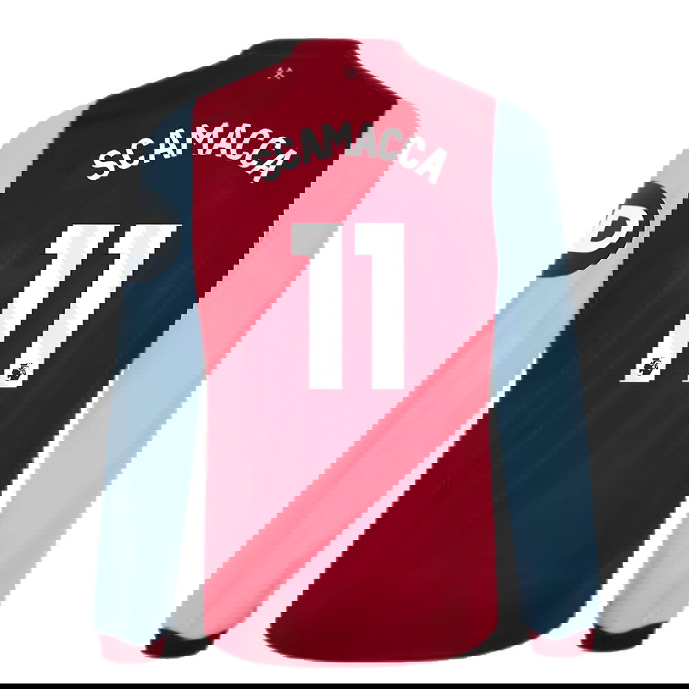 2023-2024 West Ham Long Sleeve Home Shirt (SCAMACCA 11)