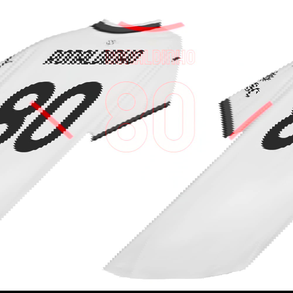 2024-2025 AC Milan Away Authentic Shirt (Ronaldinho 80)