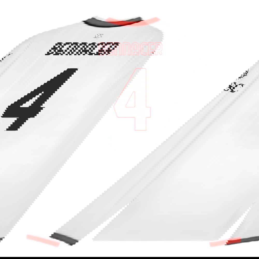 2024-2025 AC Milan Away Long Sleeve Shirt (Bennacer 4)