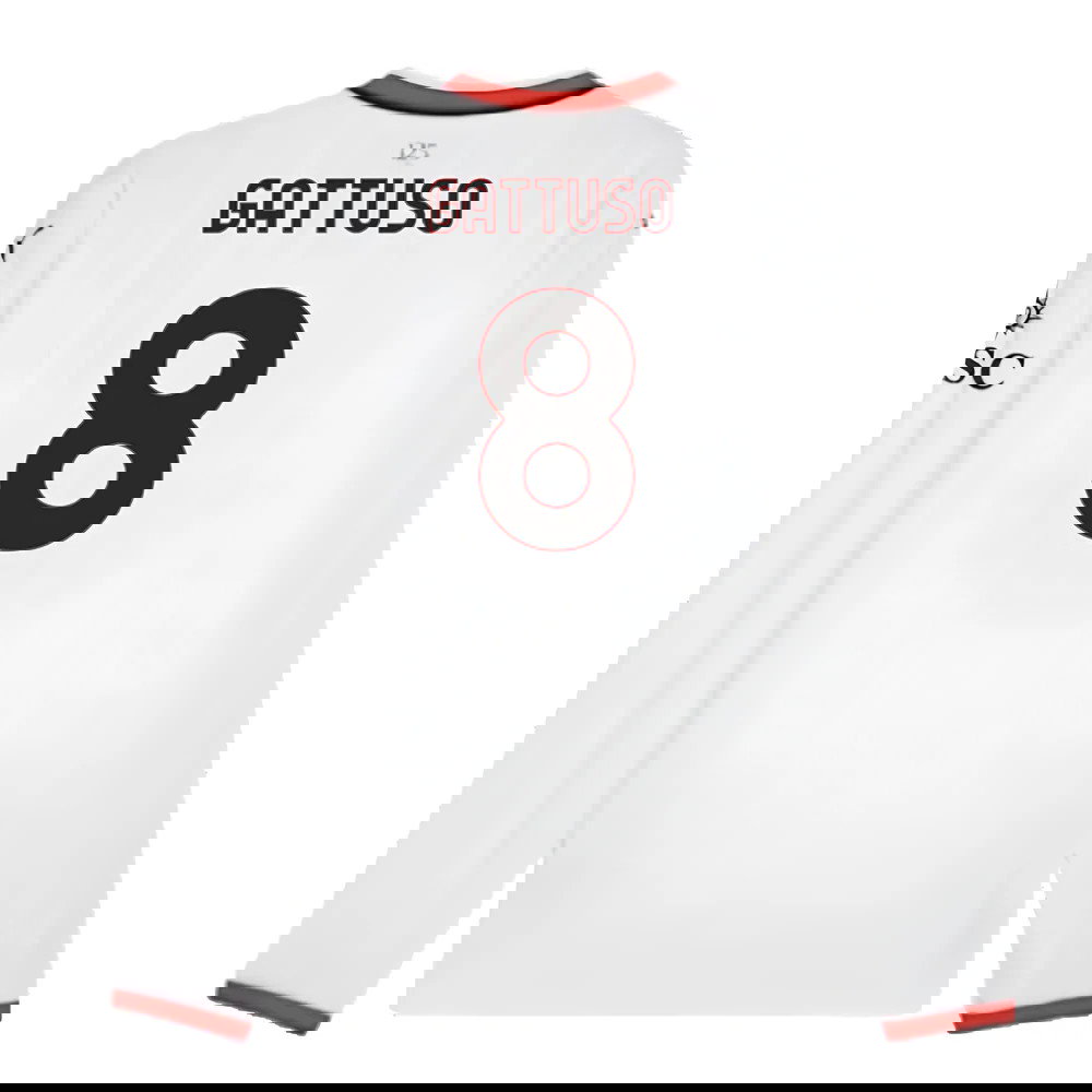 2024-2025 AC Milan Away Long Sleeve Shirt (Gattuso 8)