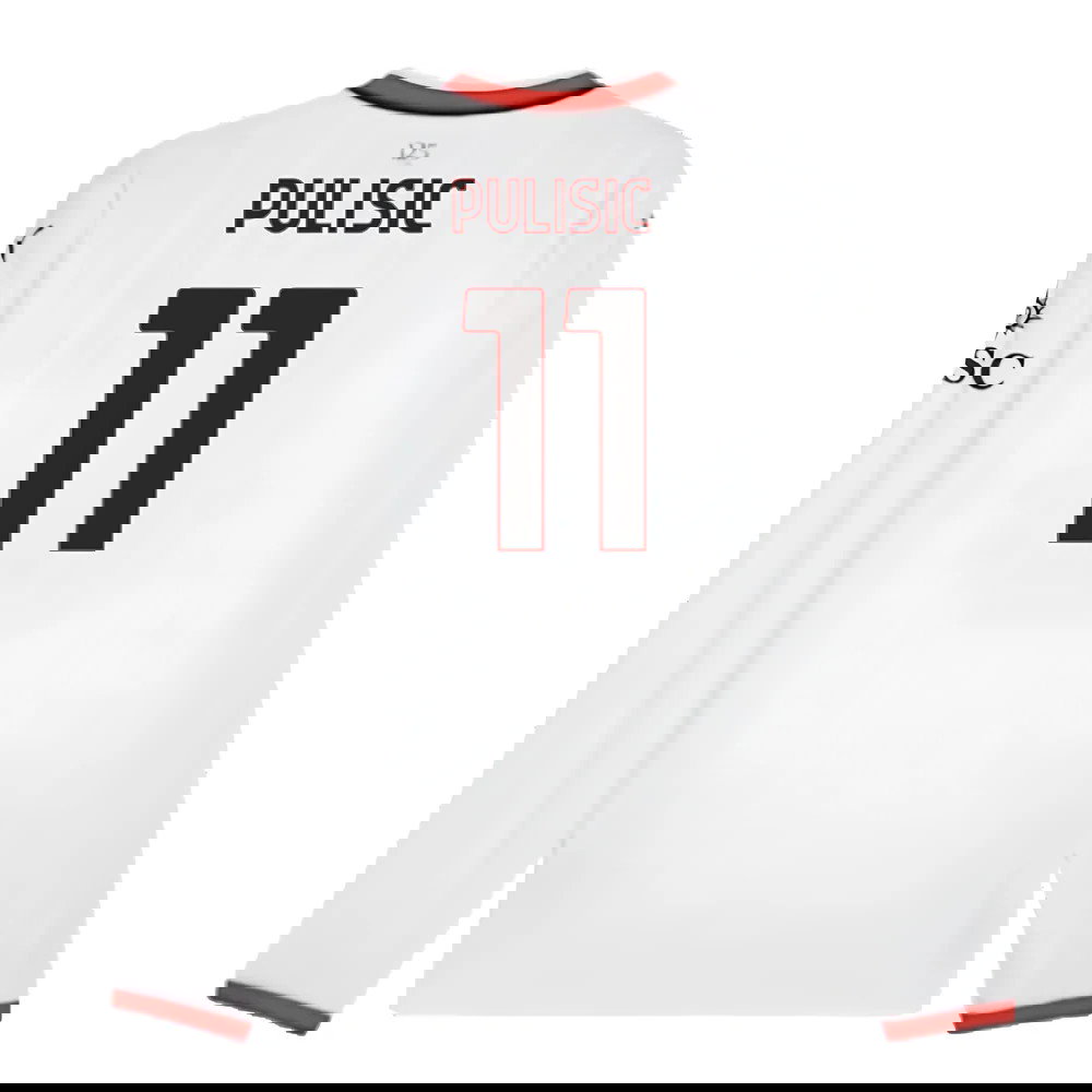 2024-2025 AC Milan Away Long Sleeve Shirt (Pulisic 11)