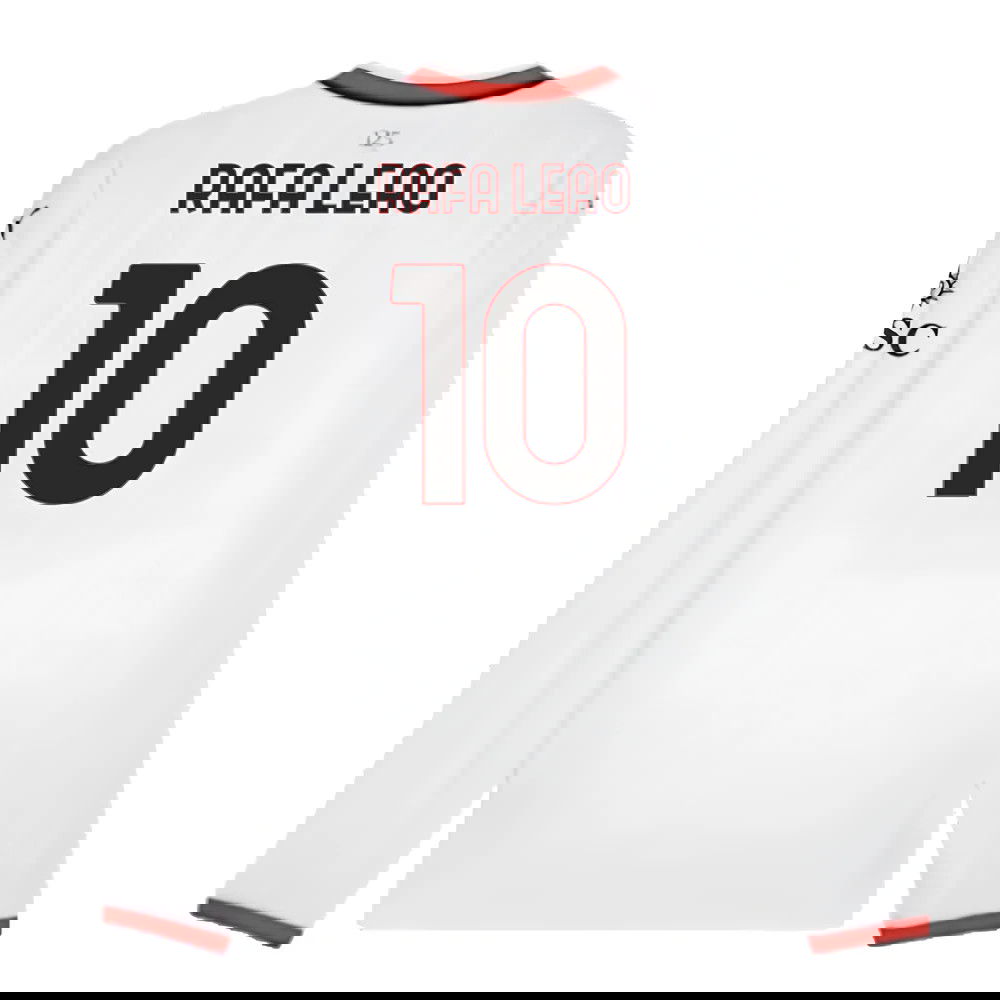 2024-2025 AC Milan Away Long Sleeve Shirt (Rafa Leao 10)