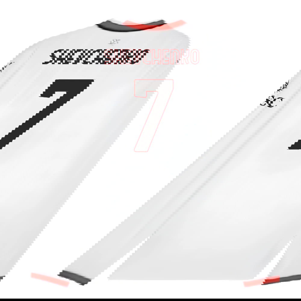 2024-2025 AC Milan Away Long Sleeve Shirt (Shevchenko 7)