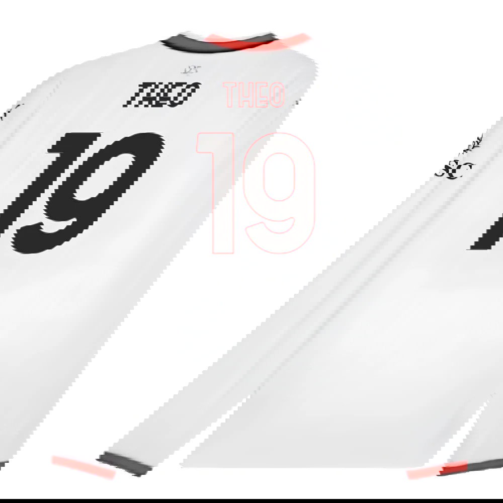 2024-2025 AC Milan Away Long Sleeve Shirt (Theo 19)