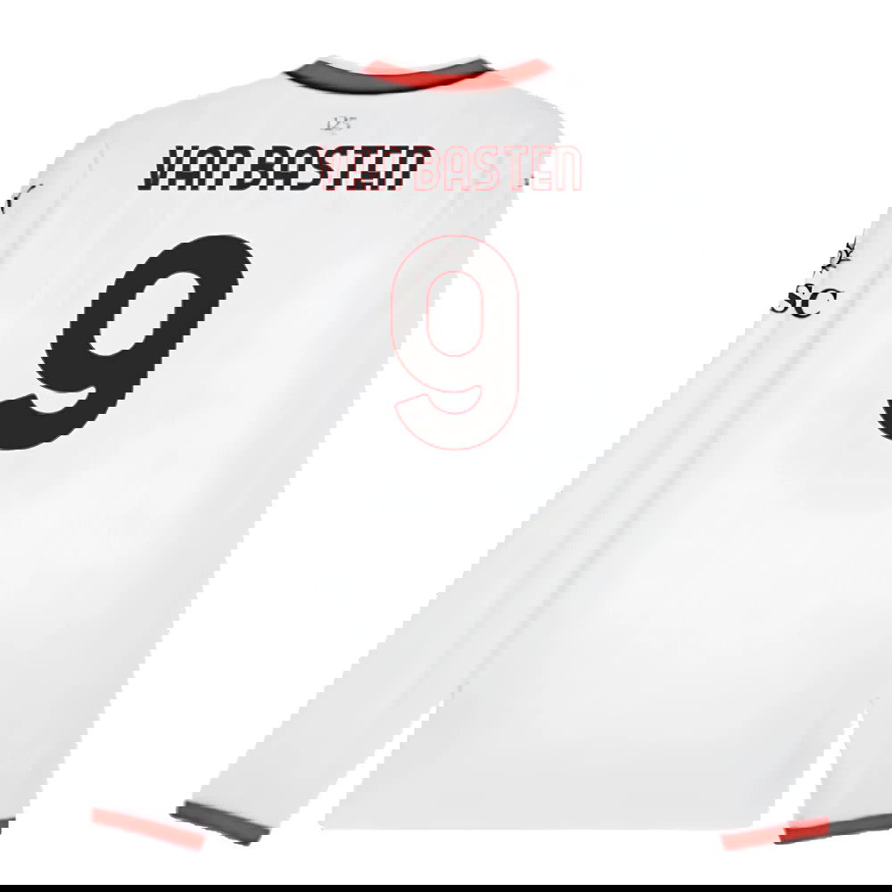 2024-2025 AC Milan Away Long Sleeve Shirt (Van Basten 9)