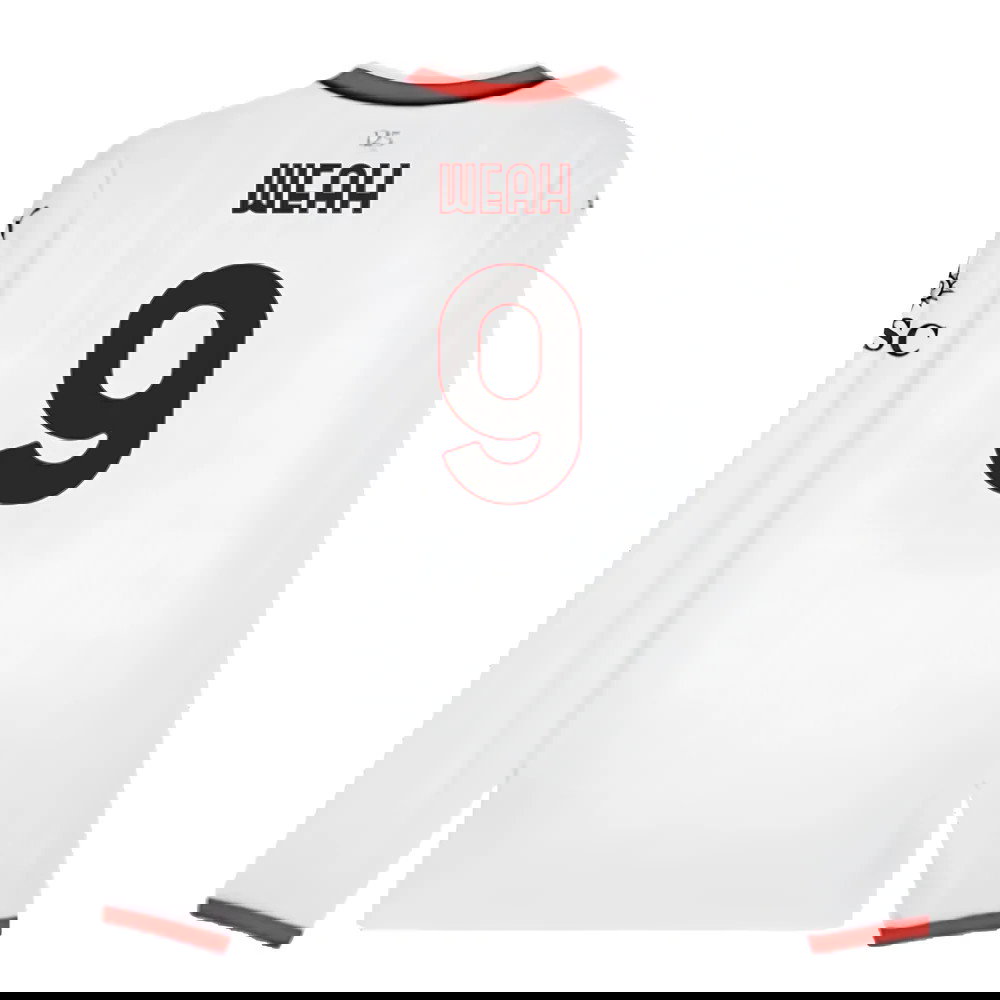 2024-2025 AC Milan Away Long Sleeve Shirt (Weah 9)