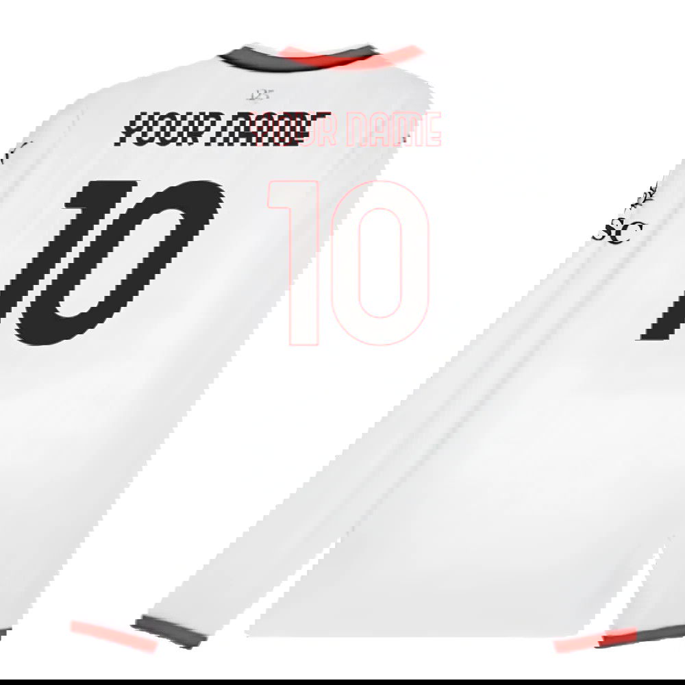 2024-2025 AC Milan Away Long Sleeve Shirt (Your Name)