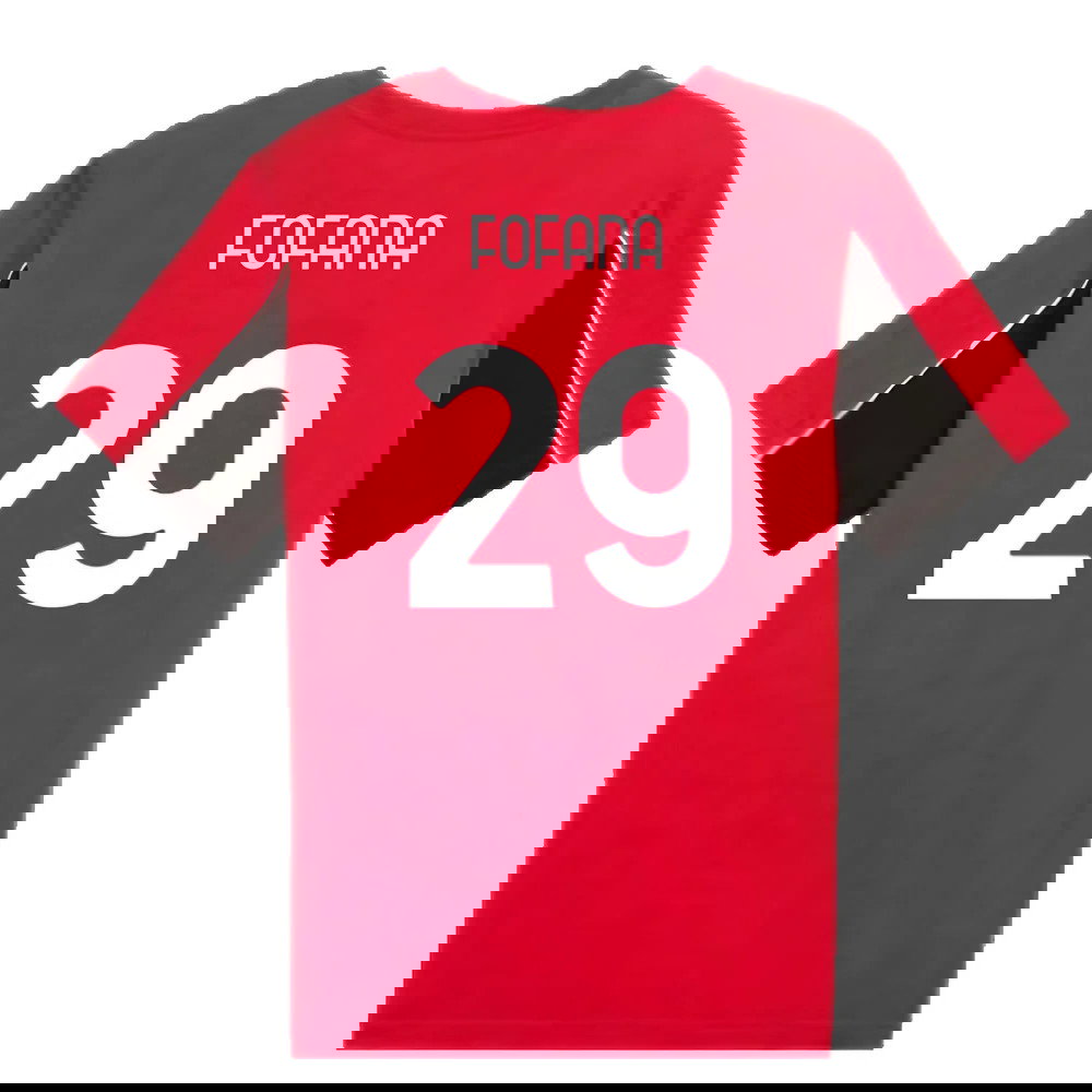 2024-2025 AC Milan FtblArchive Tee (Red) (Fofana 29)