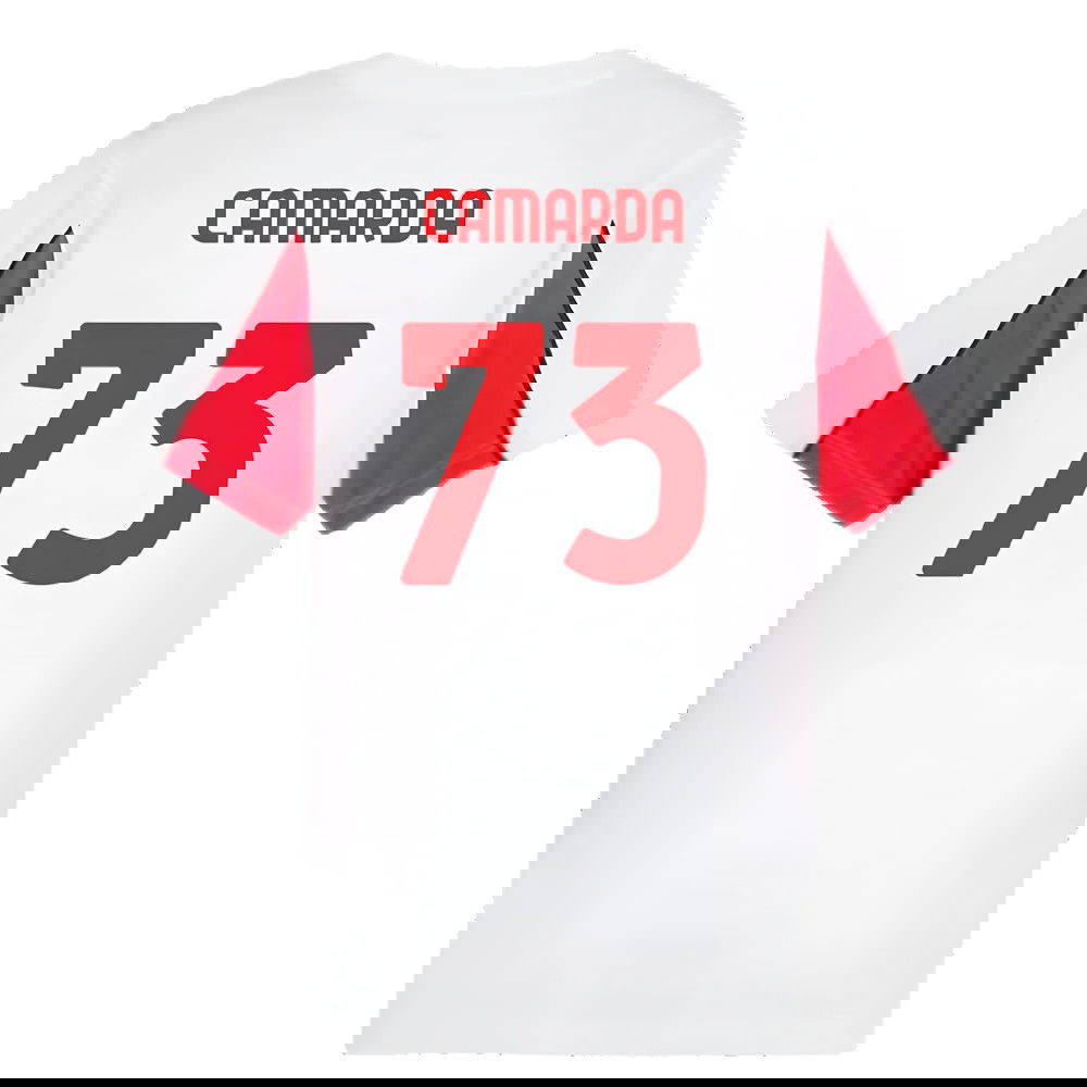 2024-2025 AC Milan FtblArchive Tee (White) (Camarda 73)