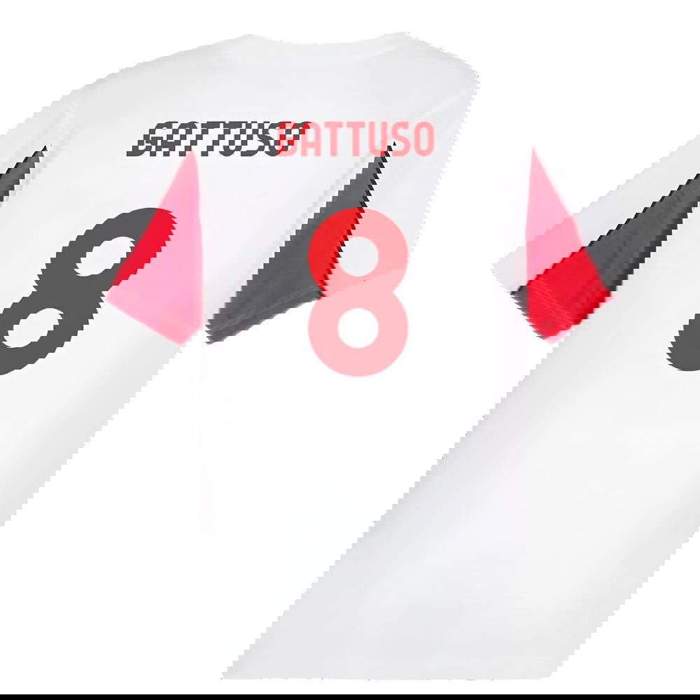 2024-2025 AC Milan FtblArchive Tee (White) (Gattuso 8)