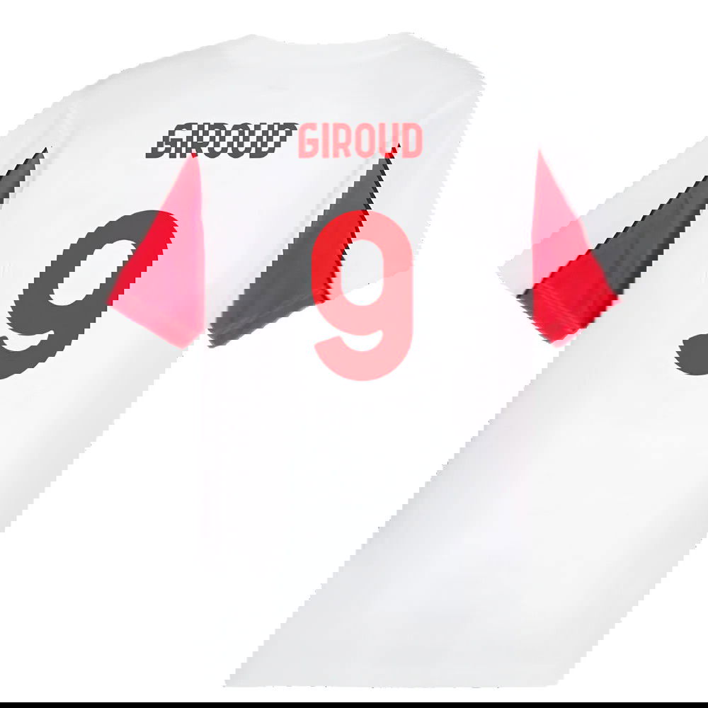 2024-2025 AC Milan FtblArchive Tee (White) (Giroud 9)