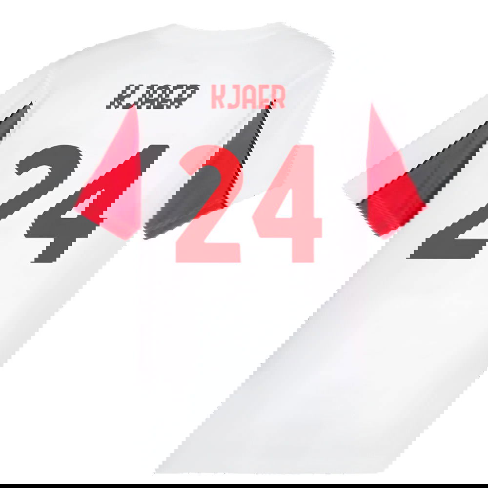 2024-2025 AC Milan FtblArchive Tee (White) (Kjaer 24)