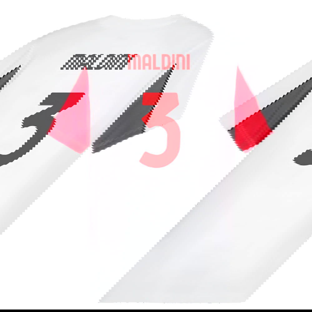 2024-2025 AC Milan FtblArchive Tee (White) (Maldini 3)